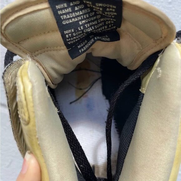 Vintage 2009 Nike SB Womens Dunk High Skinny 'Metallic Gold’ Great Condition - Picture 9 of 11